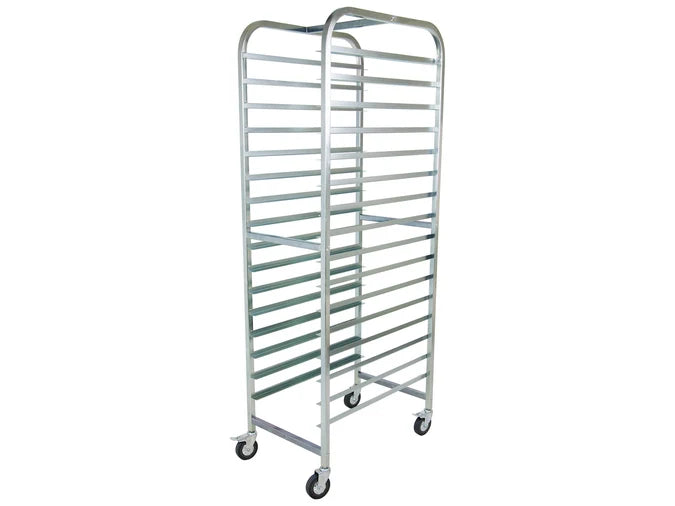 1.8m Mobile Bakers Rack - 16" Tray x16 - Commercial Bakery Racks
