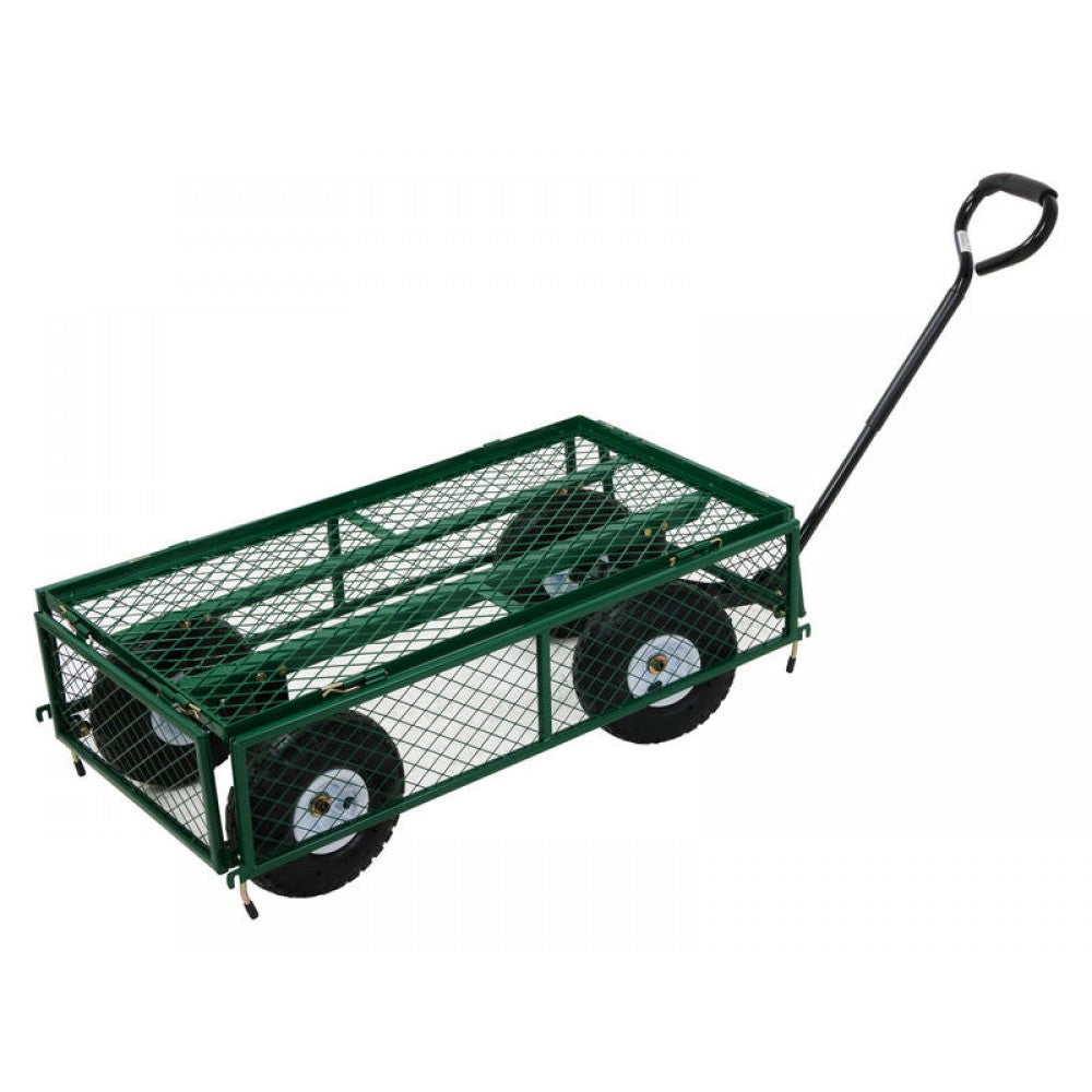 90L Garden Caged Platform Trolley Cart - 200kg Load