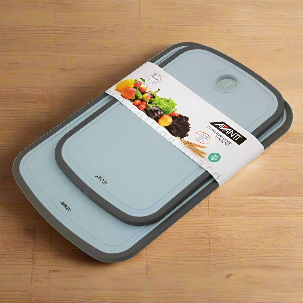 Eco Chopping Board Set 2 Piece Non-Slip AVANTI