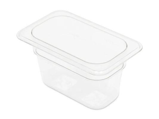 1/2GN 100mm Gastronorm Pan - Clear Polycarbonate - Food Grade