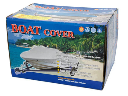 16ft - 18ft Heavy Duty Boat Cover - 2.39m Beam, Waterproof 600D Polyester Canvas
