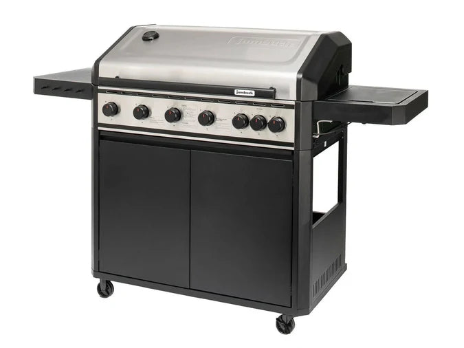4 Burner Gas BBQ Grill - Hooded Barbeque - Hot Plate & GRILL