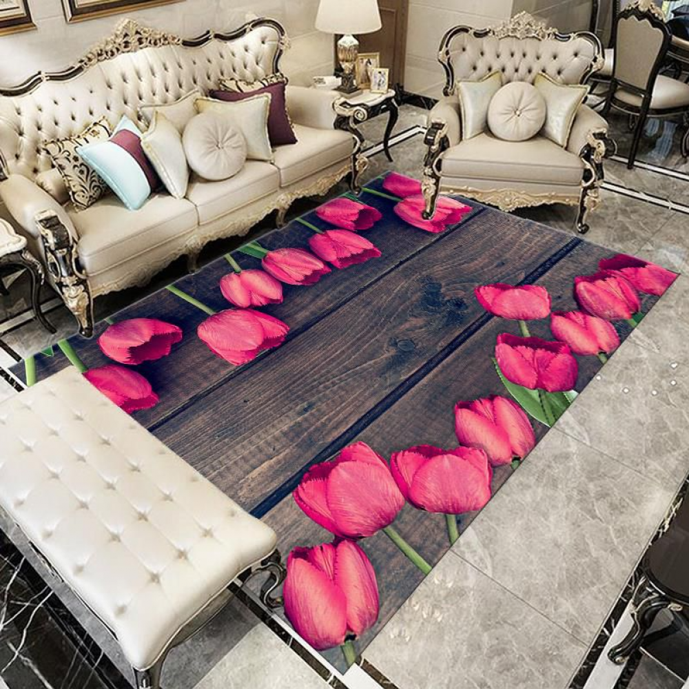 Large One Rose Rug Gorgeous Roses Rug 2 by 3m – Big Bazaar