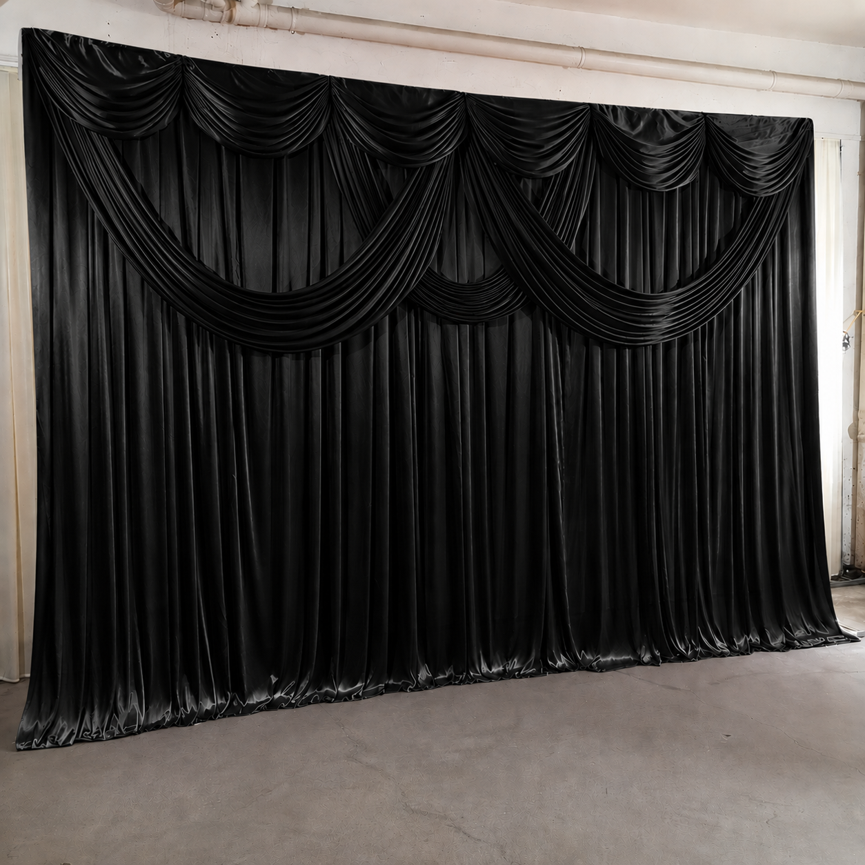 Backdrop With 3PCS Drape 3Mx3M