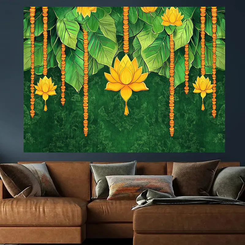 1pc Vibrant for Lotus Flower Garland Backdrop NO 7