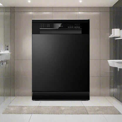 14 Place Dishwasher - Smart Home WIFI - 8 Programs - Black Steel MIDEA