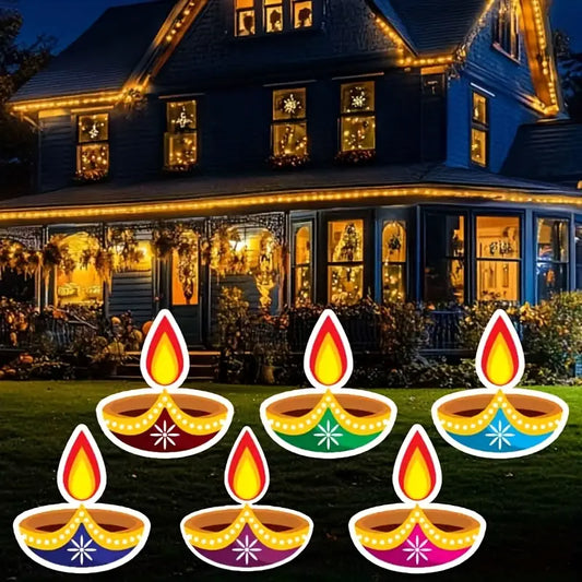 6pcs Festive LED Candle Pendant Lights