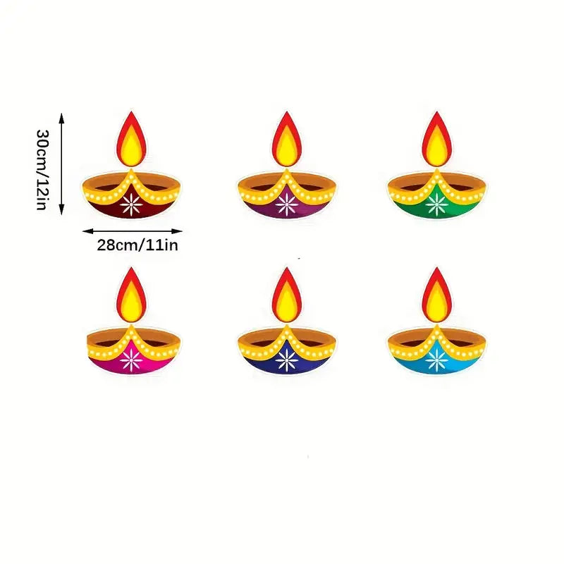 6pcs Festive LED Candle Pendant Lights