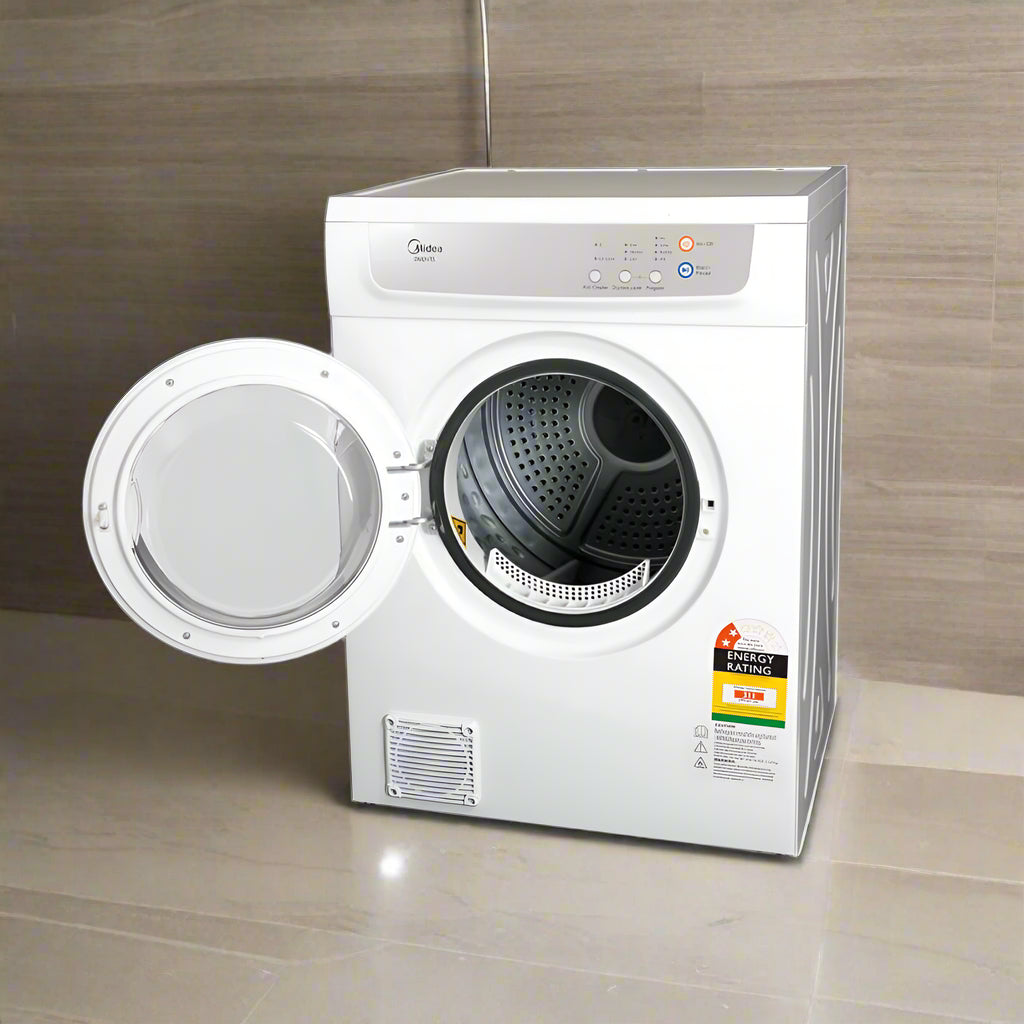 7kg Vented Tumble Dryer - 4 Programs - White MIDEA