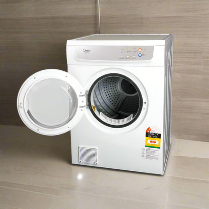 7kg Vented Tumble Dryer - 4 Programs - White MIDEA