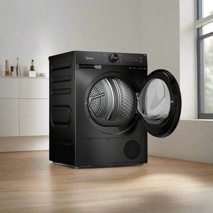 9kg Heat Pump Tumble Dryer - 7 Stars Energy Rating - Black - MIDEA