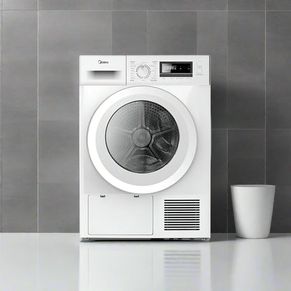 8kg Heat Pump Tumble Dryer - 7 Stars Energy Rating - White - MIDEA