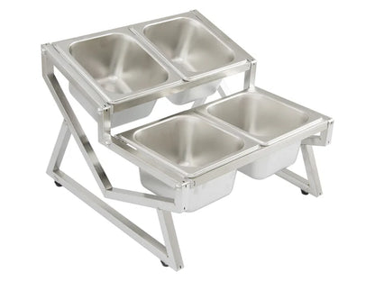 Expanding Stainless Steel Steam Pan Holder Frame Rack