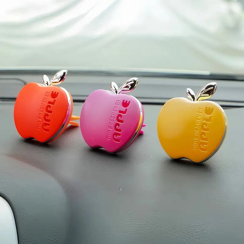 AAZRZR Apple-Shaped Car Air Freshener - Vibrant Multi-Color Scent Diffuser