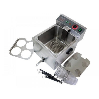 10L Electric Noodle & Pasta Cooker - 4 Serving Baskets - 3.25kW