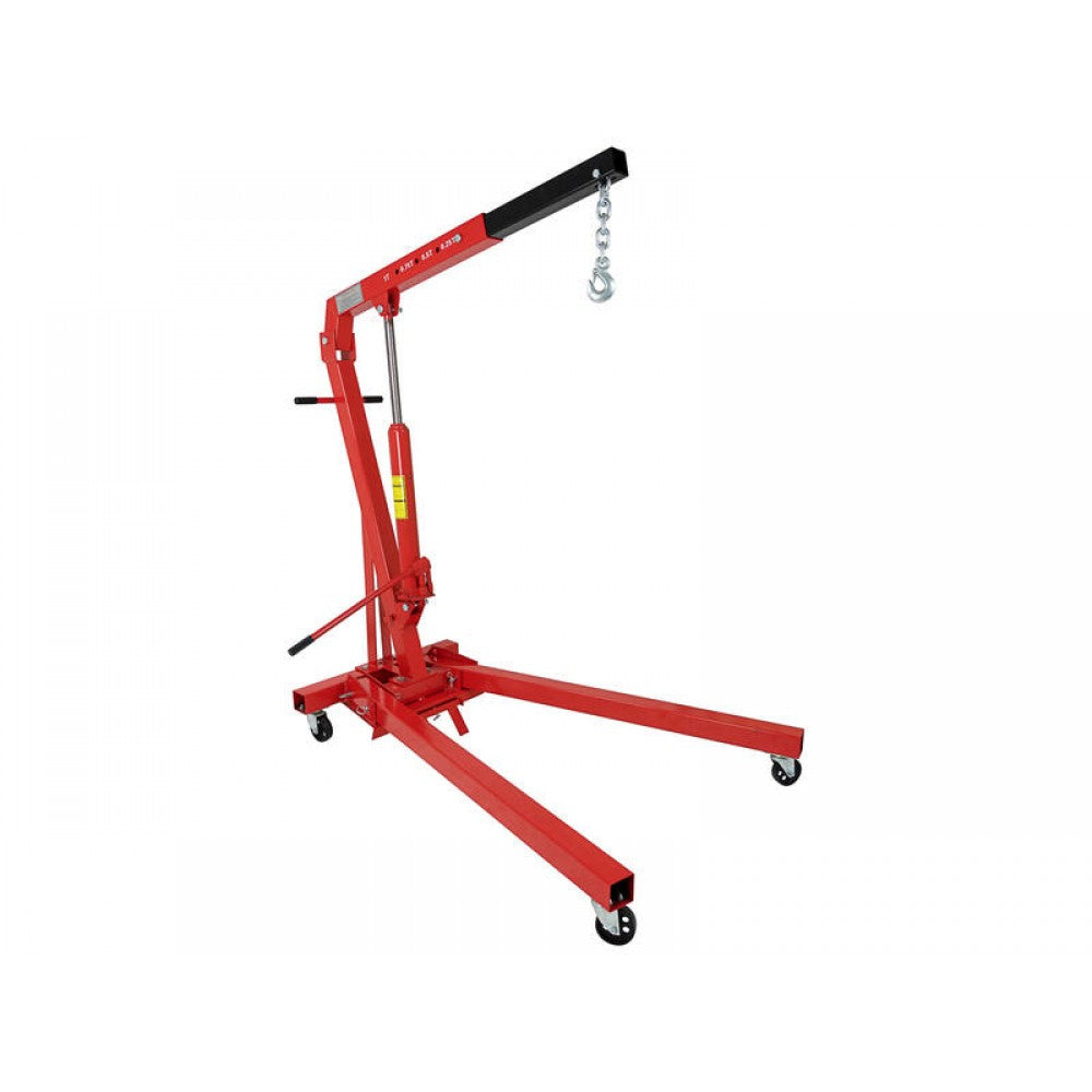 1000kg Engine Hoist Crane, TOOLCHIEF 1 Ton Mobile Folding Workshop Hoi ...