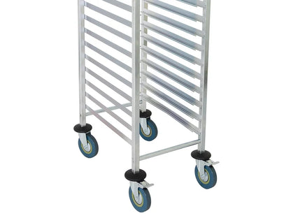 Mobile Bakers Rack 13" Tray x20 | 1.7m Tall + Wheels | Commercial Bakery Racks