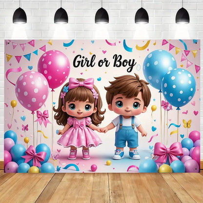 Party Backdrop Gender Reveal