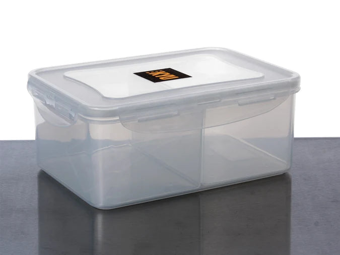 Food Storage Container Bin RECT + Trays + Lid 2.3L