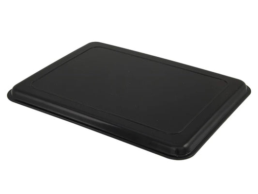 38cm x 28cm Plastic Drinks Serving Tray - Black