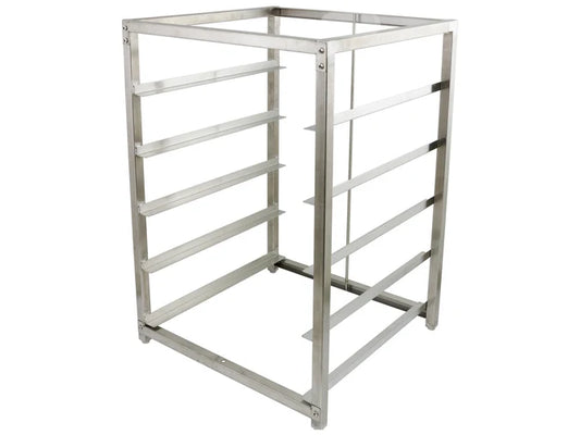 5 Tier Dish Rack S/S Undercounter Shelving - 50cm x 50cm Dishwasher Trays