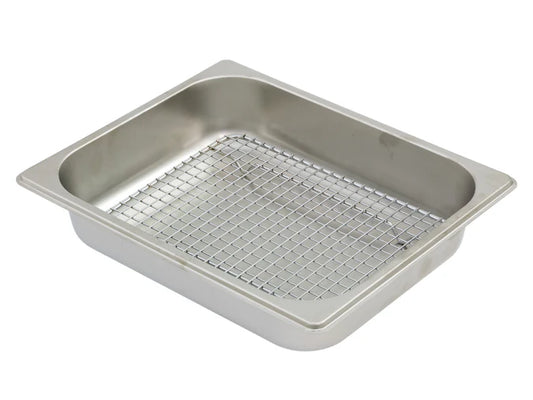 GN1/2 Stainless Steel 65mm Steam Pan + Wire Rack