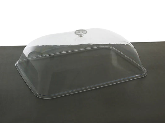 Medium Serving Tray with Domed Cover Lid - Food Grade Polycarbonate 52x39cm