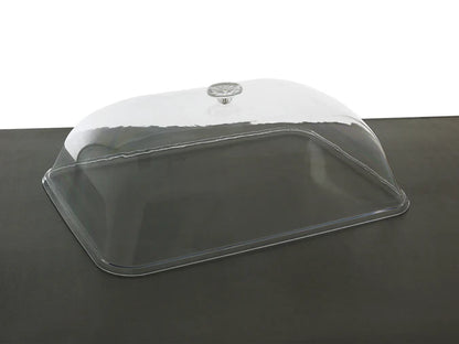 Small Serving Tray with Domed Food Cover Lid - Polycarbonate 46x36cm