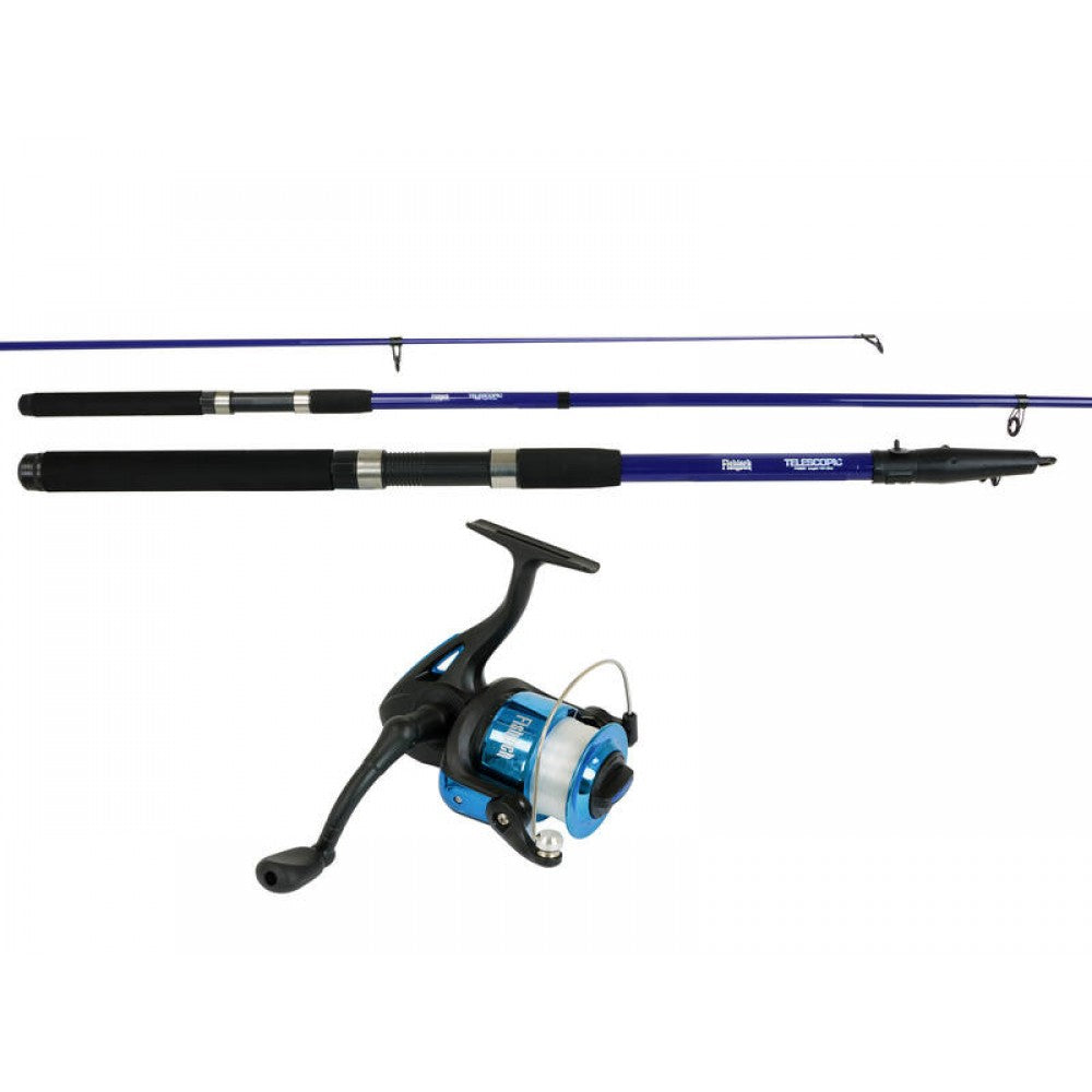 FISHTECH 10' Telescopic Spin Rod & Reel Combo - 3m Long
