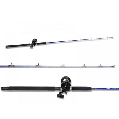 FISHTECH 6' Boat Rod & Reel Combo Set 25lb Nylon