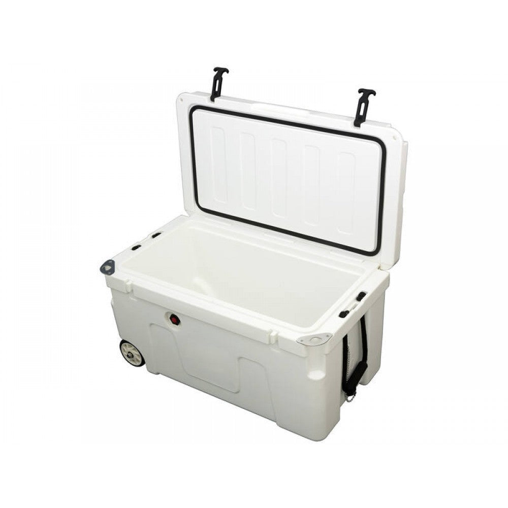 90L Chilly Bin Cooler Box + 2x Wheels, Heavy Duty Chillybin
