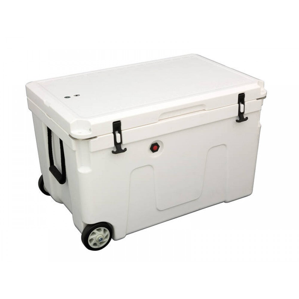 140L Chilly Bin Cooler Box + 2x Wheels, Heavy Duty Chillybin