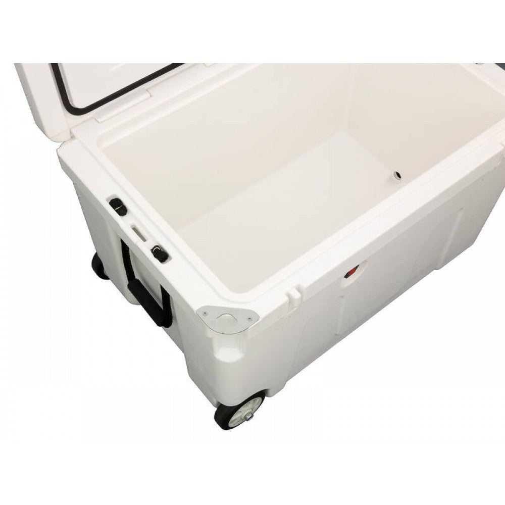 140L Chilly Bin Cooler Box + 2x Wheels, Heavy Duty Chillybin