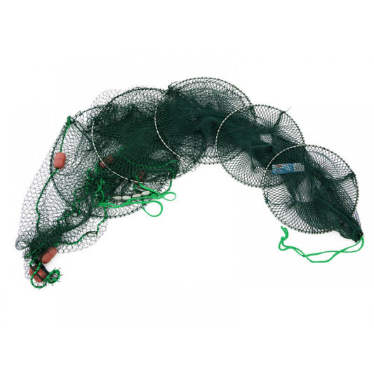 Eel Fyke Net Fish Trap 4.3M with Floats & Weights