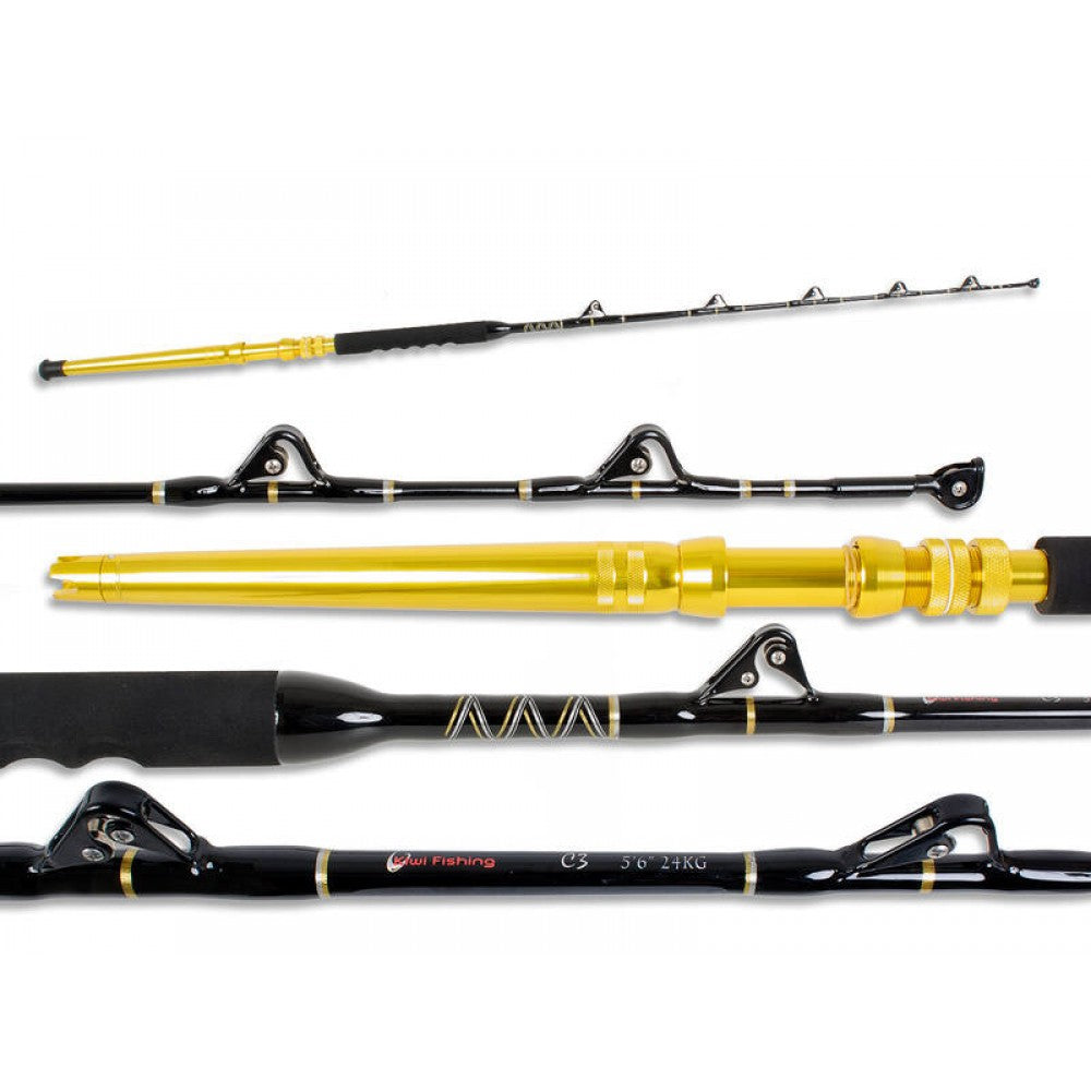 Game Fishing Rod 5'6" 24kg - Full Roller Guides