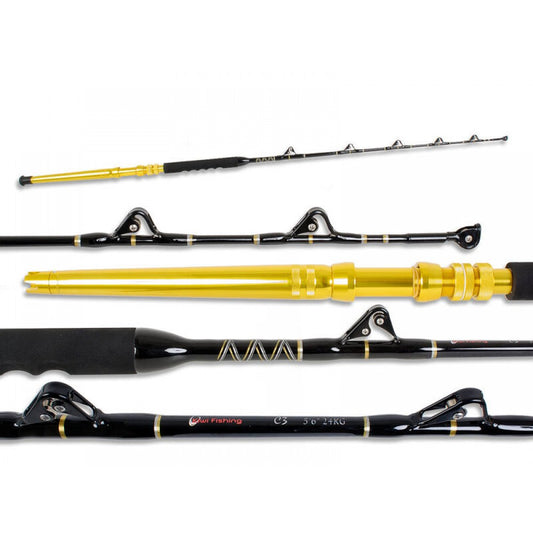Game Fishing Rod 5'6" 24kg - Full Roller Guides