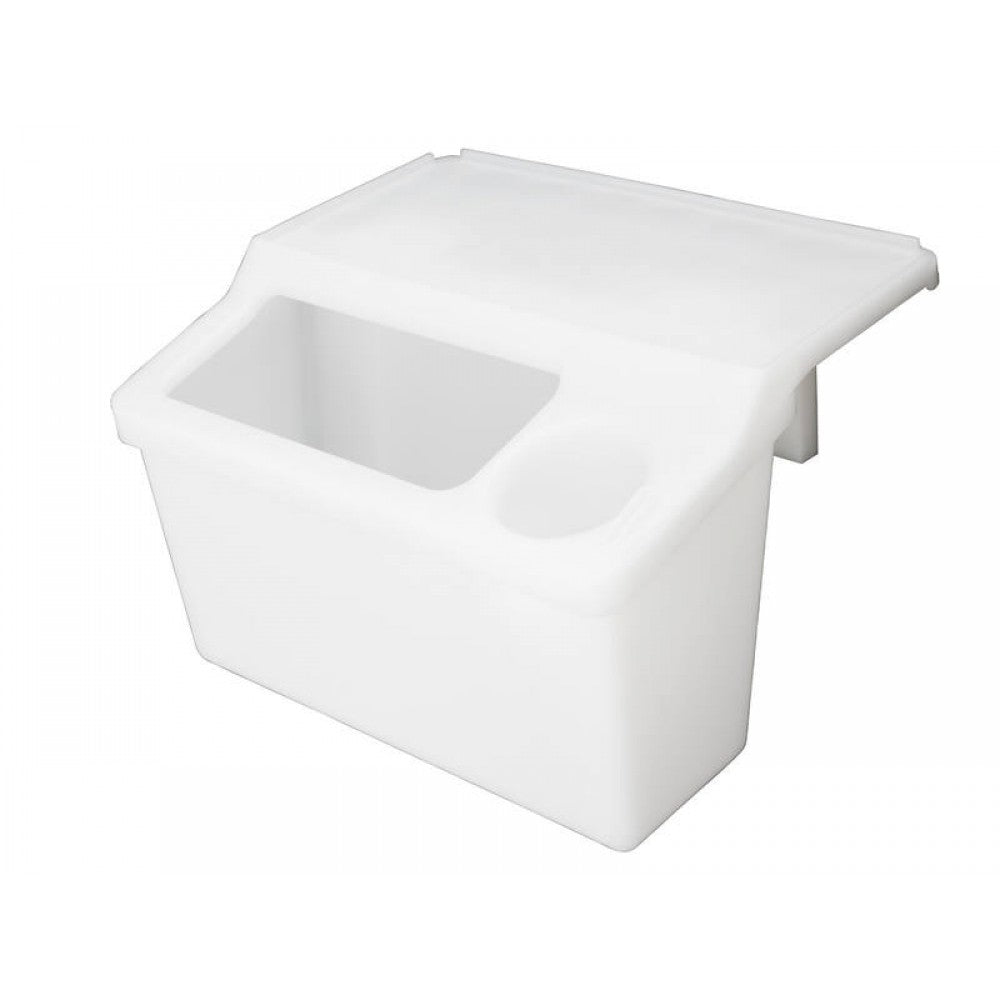 Gunwale Storage Bin with Bait Board & Drinks Holder for Boats & Fishing - 40mm