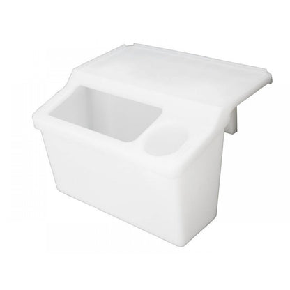 Gunwale Storage Bin with Bait Board & Drinks Holder for Boats & Fishing - 40mm