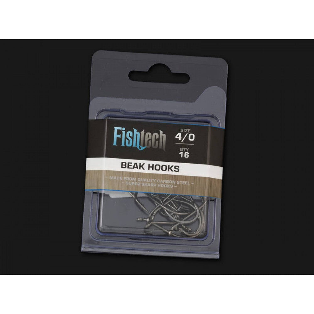 Fishing Hooks Black Beak Size 4/0 16Pcs