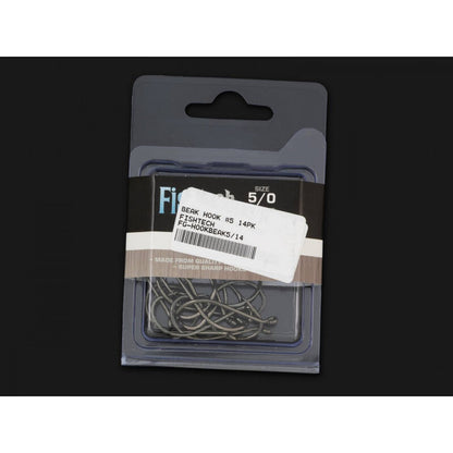Fishing Hooks Black Beak Size 5/0 14Pcs