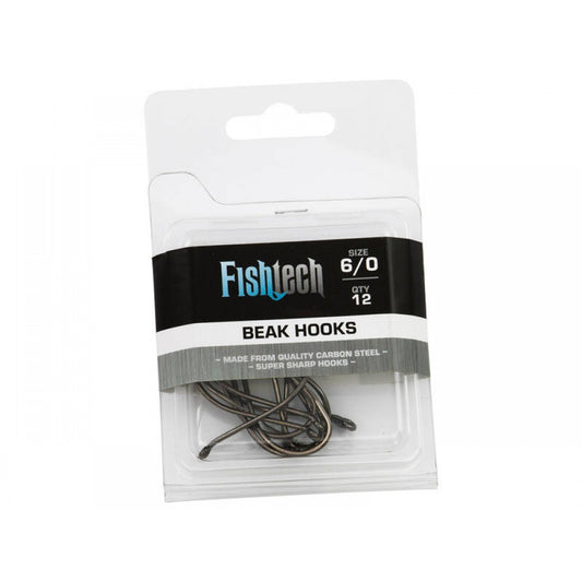 Beak Fishing Hooks - Size 6/0 - Pack of 12 - FISHTECH