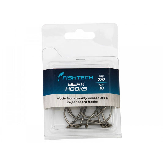 Beak Fishing Hooks - Size 7/0 - Pack of 10 - FISHTECH