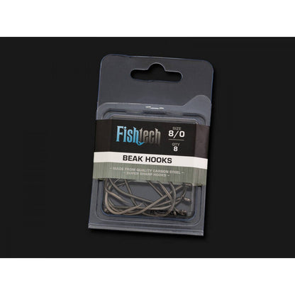 Fishing Hooks Black Beak Size 8/0 8Pcs