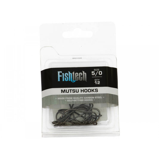 Mutsu Fishing Hook - Size 5/0 - Pack of 12 - FISHTECH