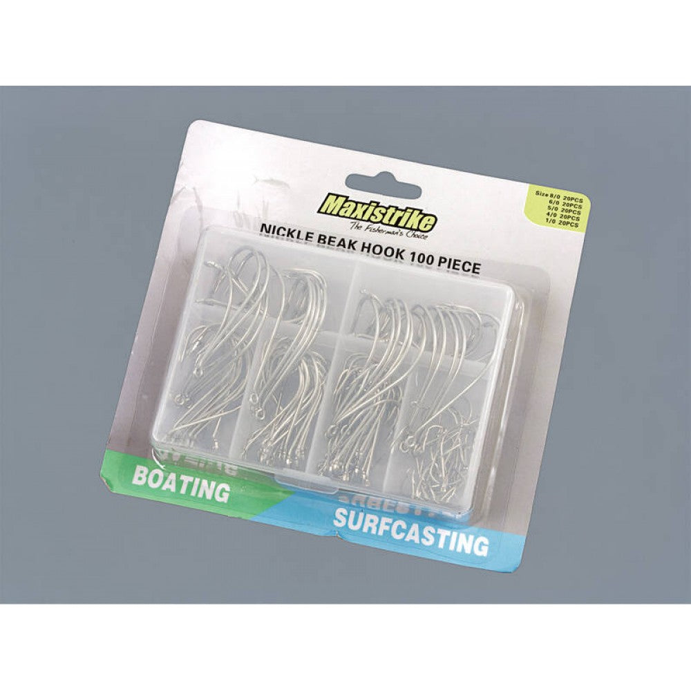 Hook Pack 100x Nickle Beak Assorted Hooks Pack