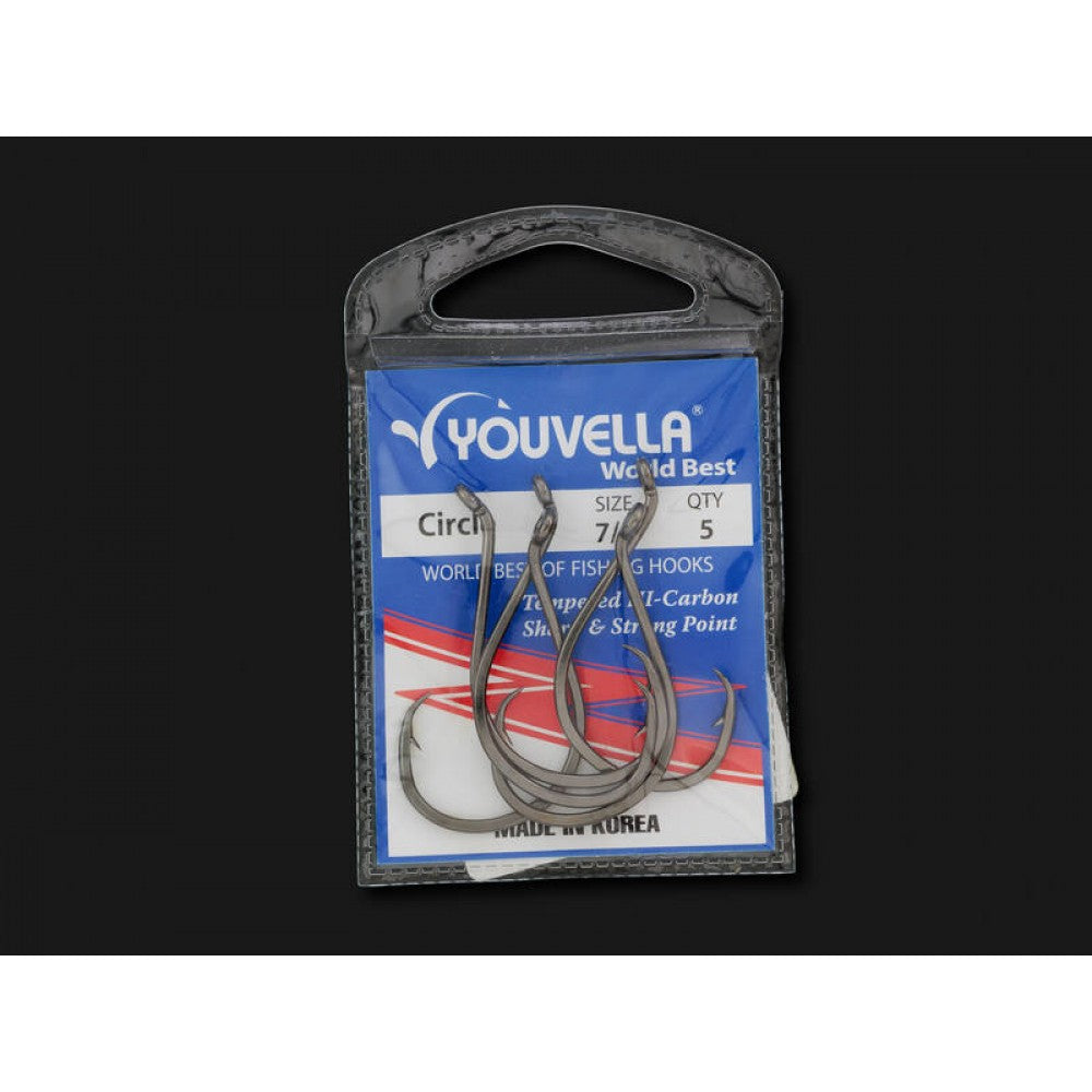 YOUVELLA Circle Hooks - Size 7/0 - Pack Of 5
