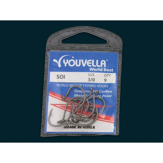 Soi Fishing Hooks - Size 3/0 - Pack of 9