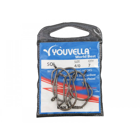 Soi Fishing Hooks - Size 4/0 - Pack of 7