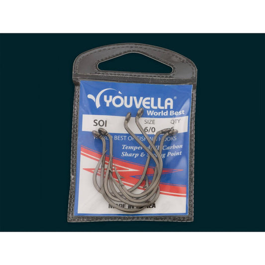 Soi Fishing Hooks - Size 6/0 - Pack of 6