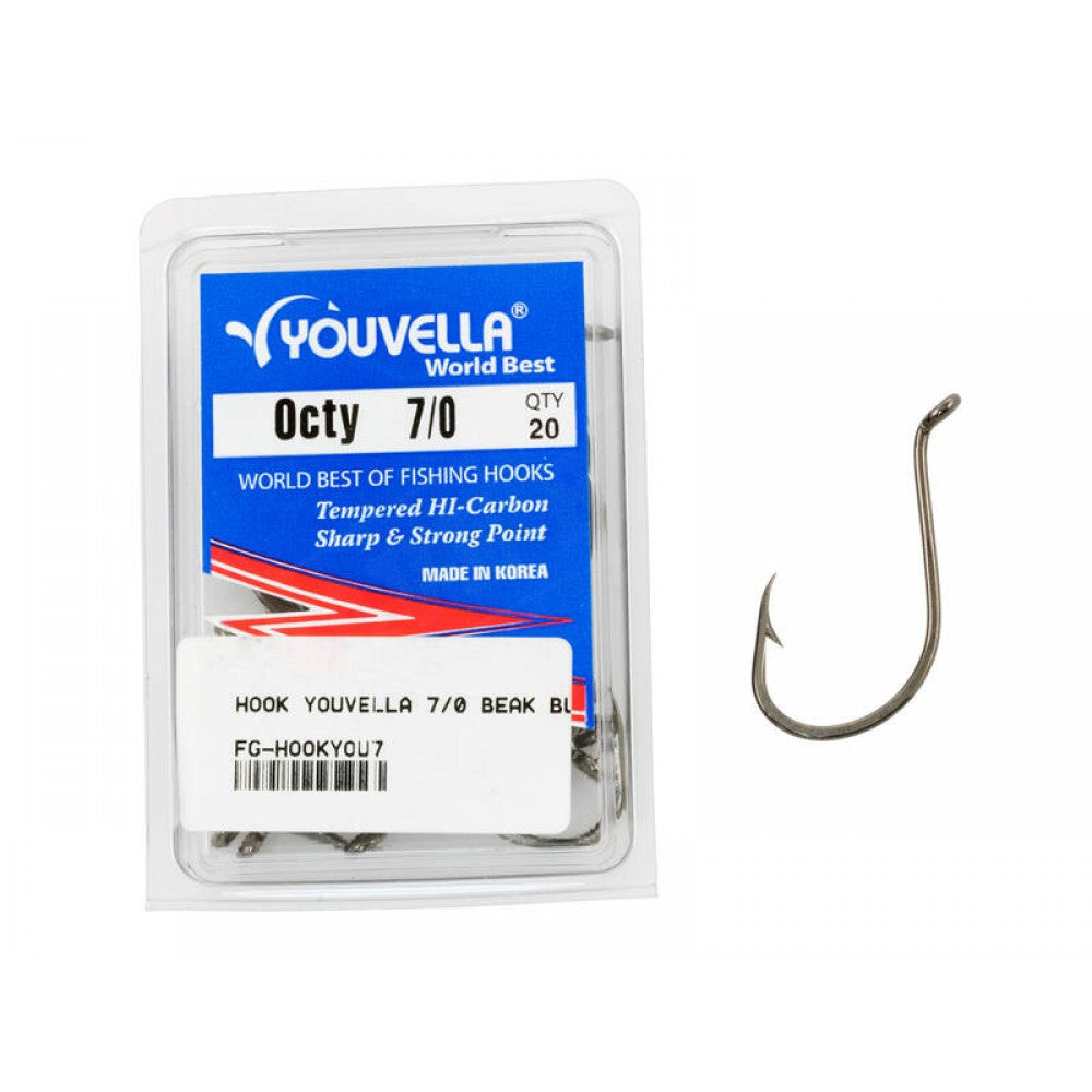 Octy Fishing Hooks Size 7/0 20Pcs